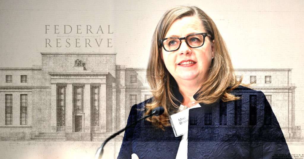 Fed Governor Michelle Bowman calls for three rate cuts by year-end, citing labor market fragility and easing inflation risks after July policy dissent.