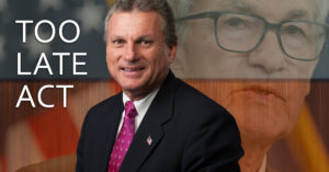 Rep. Buddy Carter introduces the TOO LATE Act, a bill that would allow President Trump to remove Fed Chair Powell over interest rate policy.