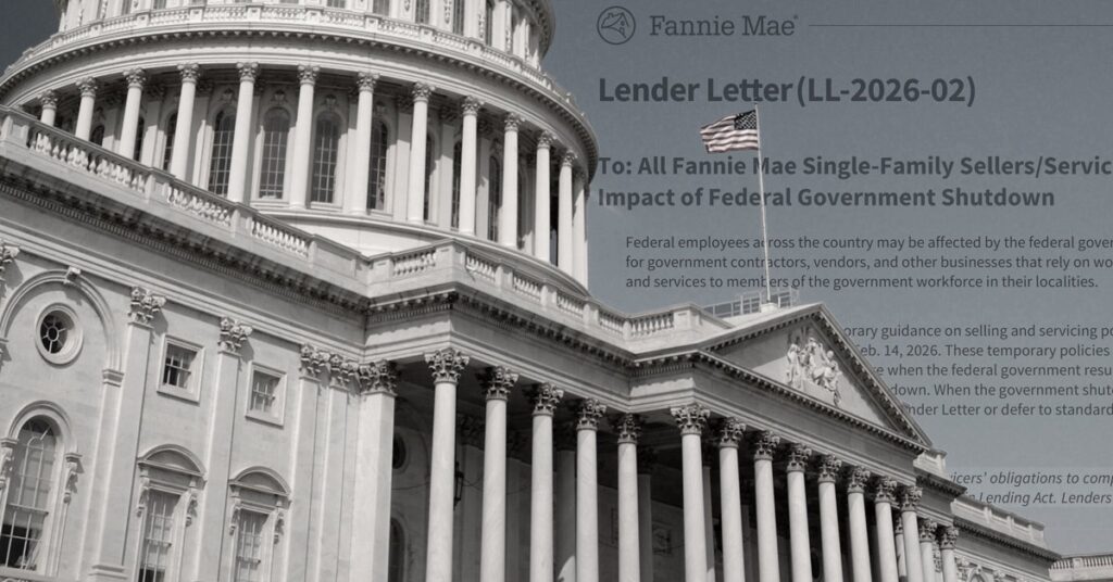 Fannie Mae outlines lender impacts of latest partial government shutdown.