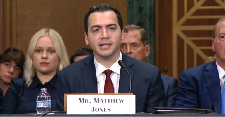 Matt Jones, nominee for FHA commissioner, touts deregulation push in Senate confirmation hearing.
