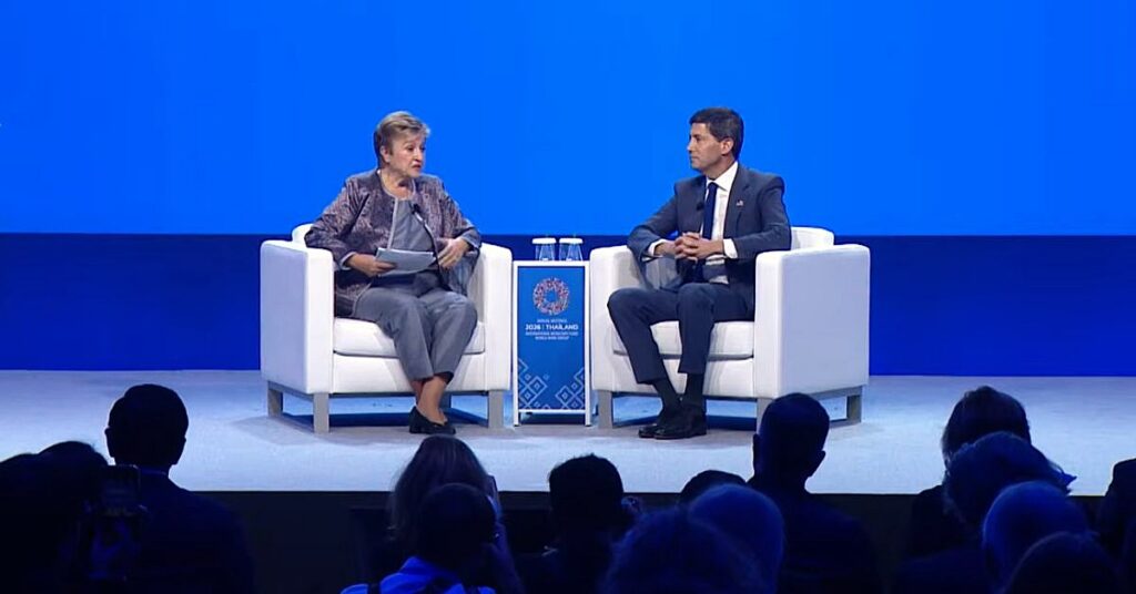 Fed Chair Kevin Warsh stays silent on future rate moves at an IMF event in Thailand.