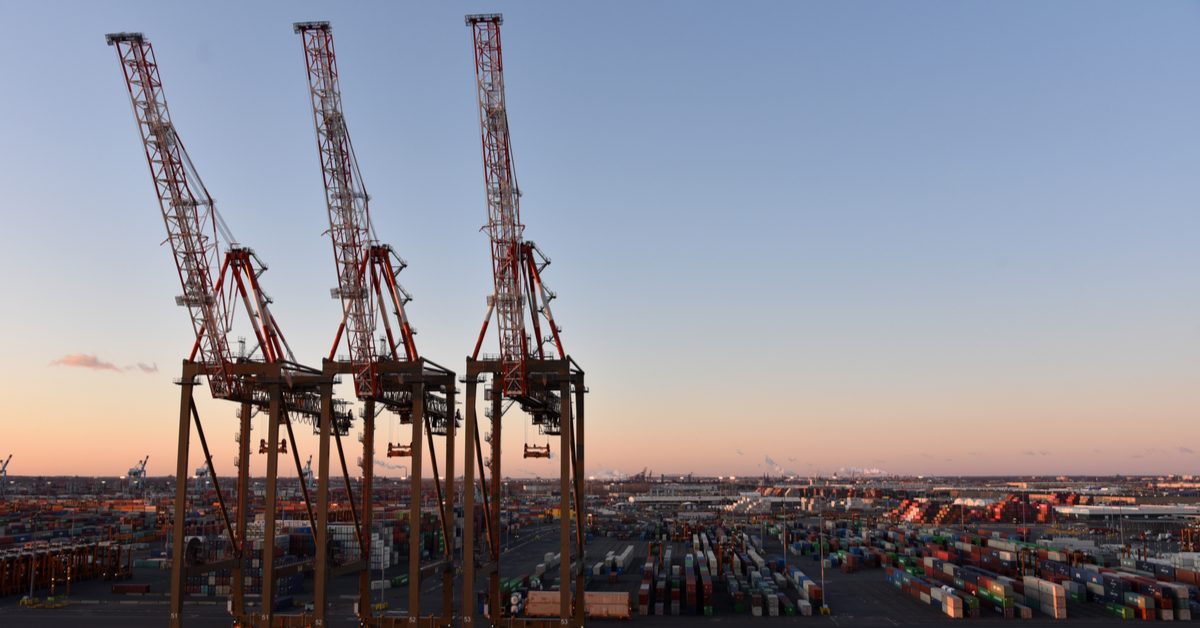 INDUSTRIAL Gantry cranes at Port of New Jersey