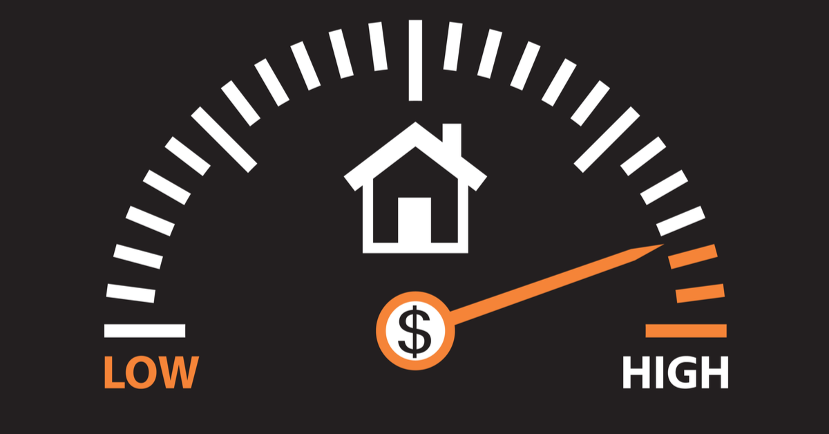 CONCEPT Meter showing high home price growth