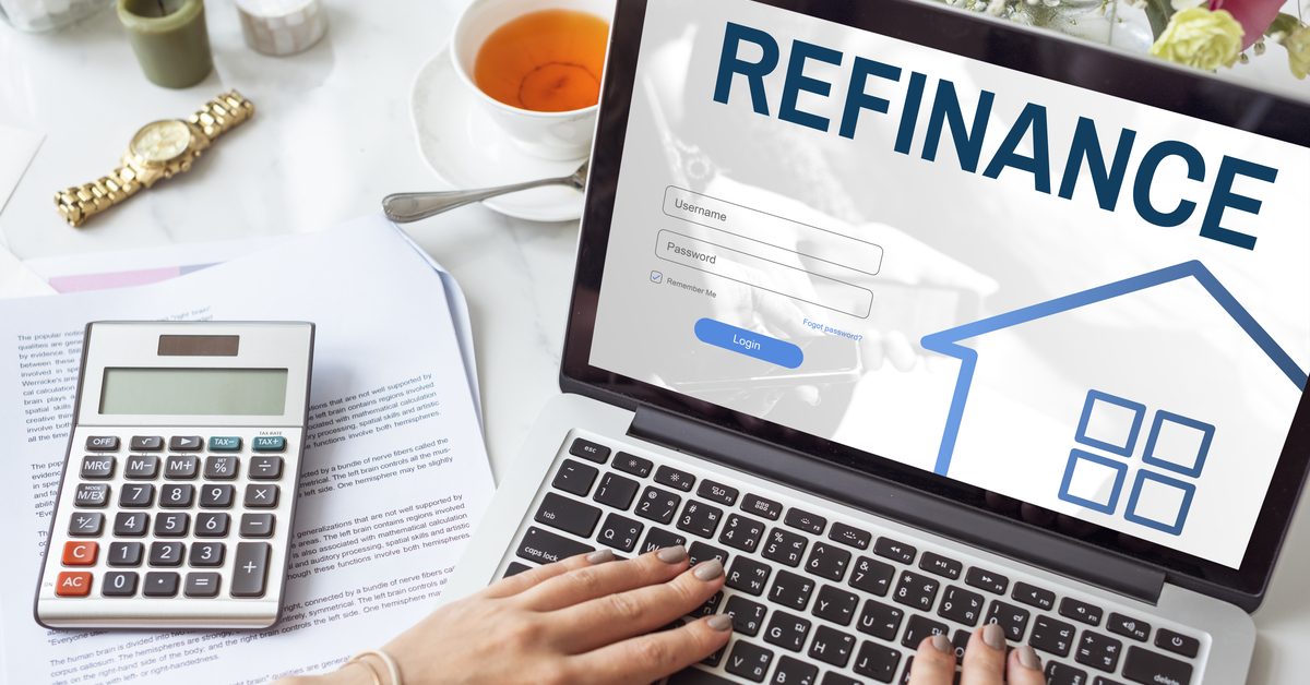 Refinance on laptop