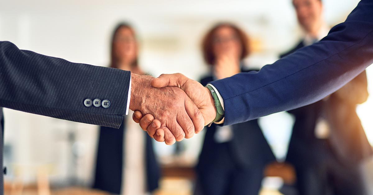 Group,Of,Business,Workers,Smiling,Happy,And,Confident.,Two,Of