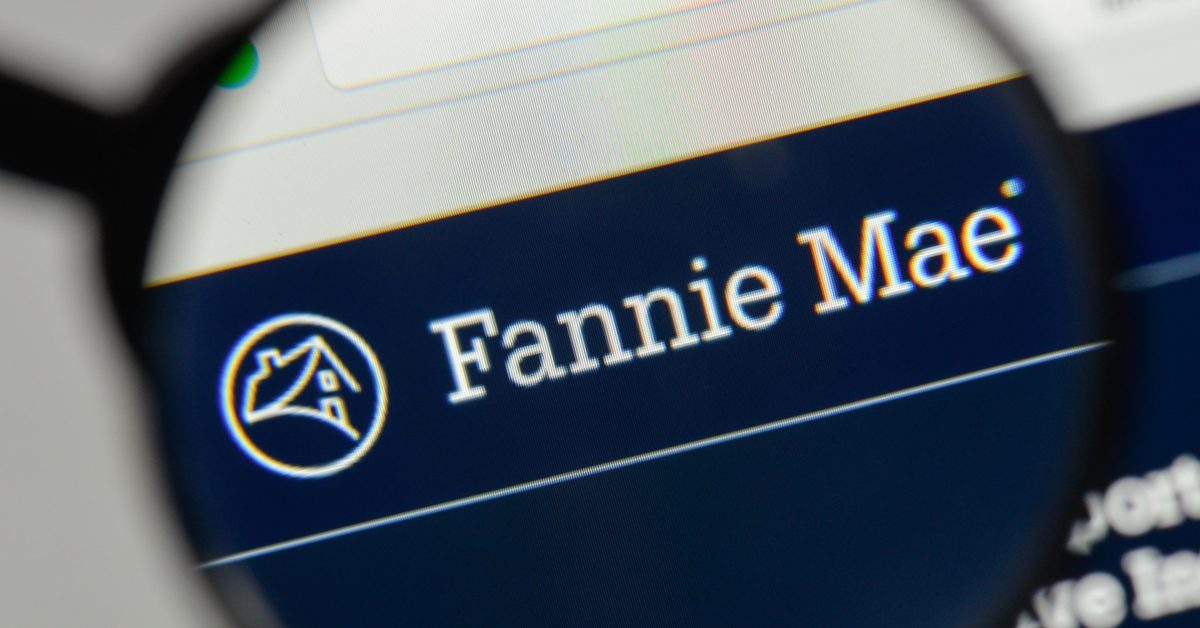 Fannie Mae logo on monitor
