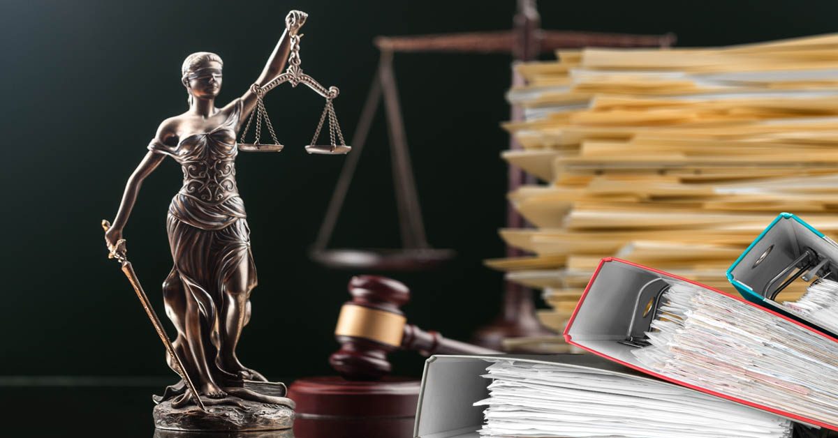 CONCEPT Justice scales and gavel