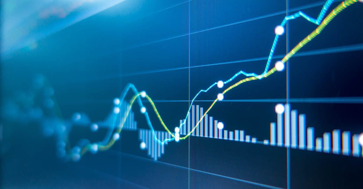 CONCEPT Stock market graph