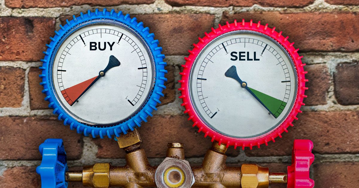 CONCEPT buy and sell gauges