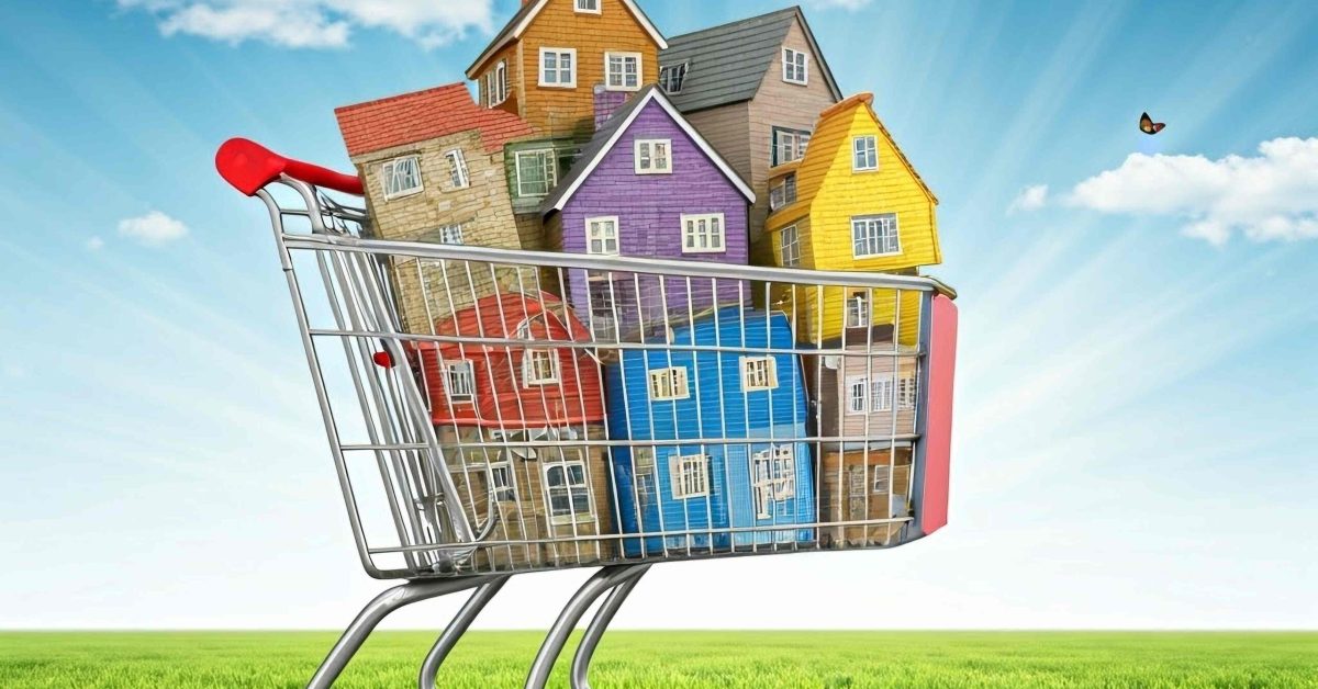 Houses in a Shopping Cart